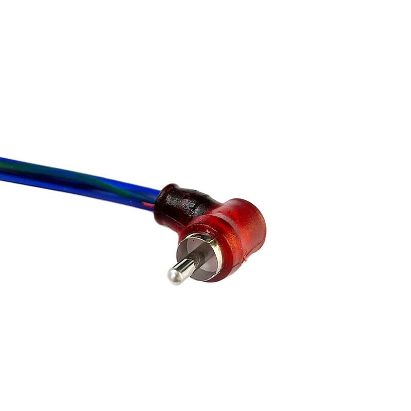 Cable de extensión de señal RCA macho a macho, Cable de Audio de ángulo recto de 2M