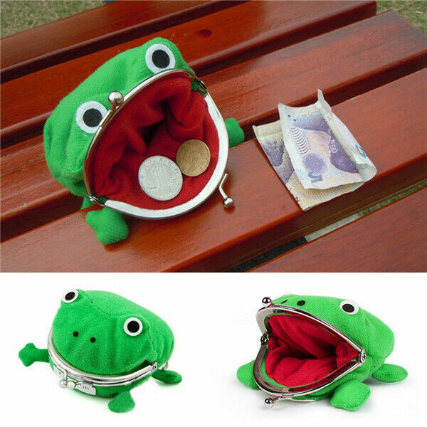 1PC Frog Coin Purses Cartoon Wallet Pouch Anime Manga Shape Fluff Clutch Cosplay Cute Wallet purse Naruto Coin Holder Girls Gift