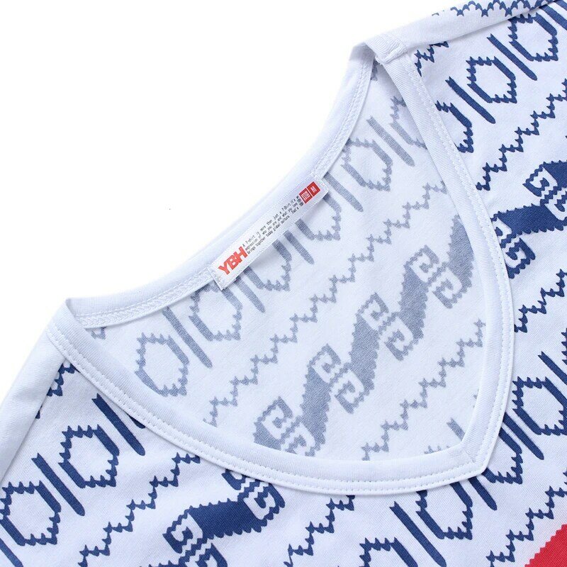 E-BAIHUI 브랜드 남성 티셔츠, 패션 프린팅 의류, 스웨그, 카미세타 상의, 스케이트, 몰레톤, Y026