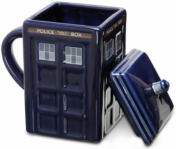 Taza de policía de Londres, caja de policía del Reino Unido, taza creativa de cerámica para café, taza de Tardis