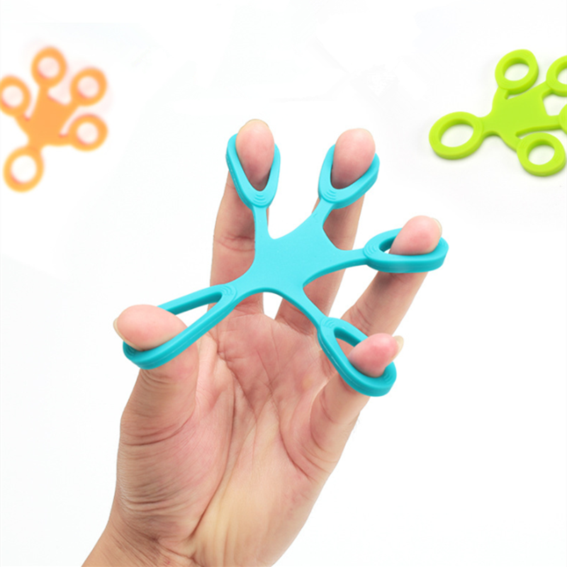 Dedo aperto anel de silicone exercitador antiestresse banda resistência aptidão maca 3 níveis dedo brinquedo sensorial para autismo adhd