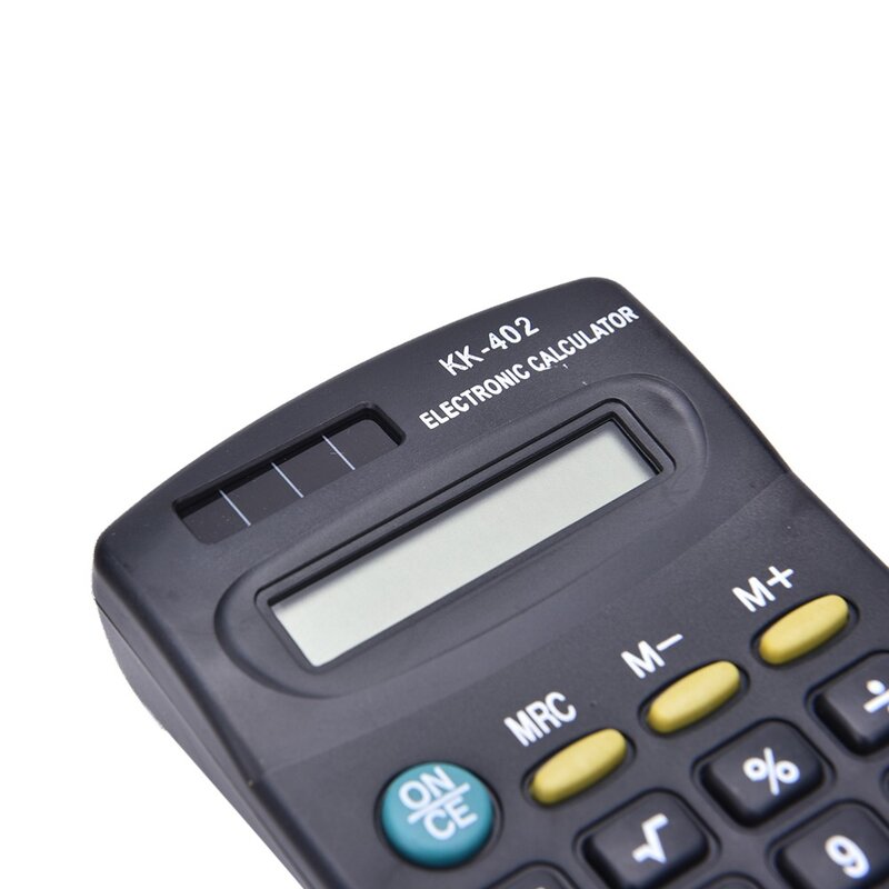 Kalkulator Portabel 8-Bit Kalkulator Elektronik Umum Bertenaga Baterai Perlengkapan Kantor Perusahaan Sekolah Praktis