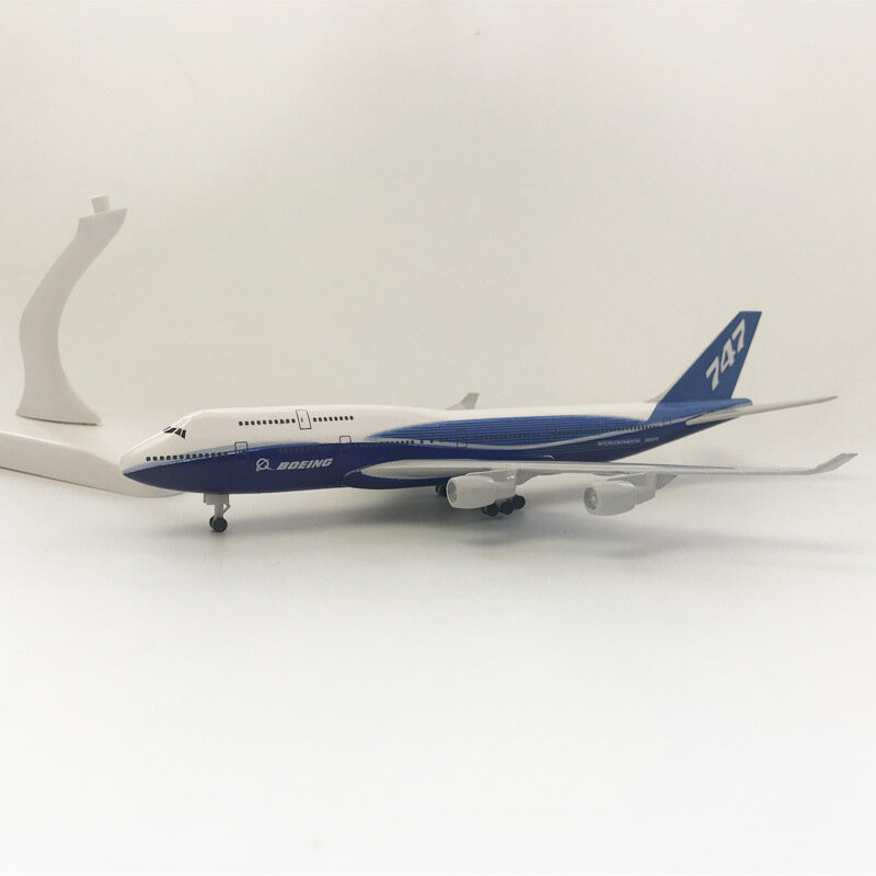 20cm boeing b747 protótipo de metal avião aeronaves modelo brinquedos avião crianças presente collectible