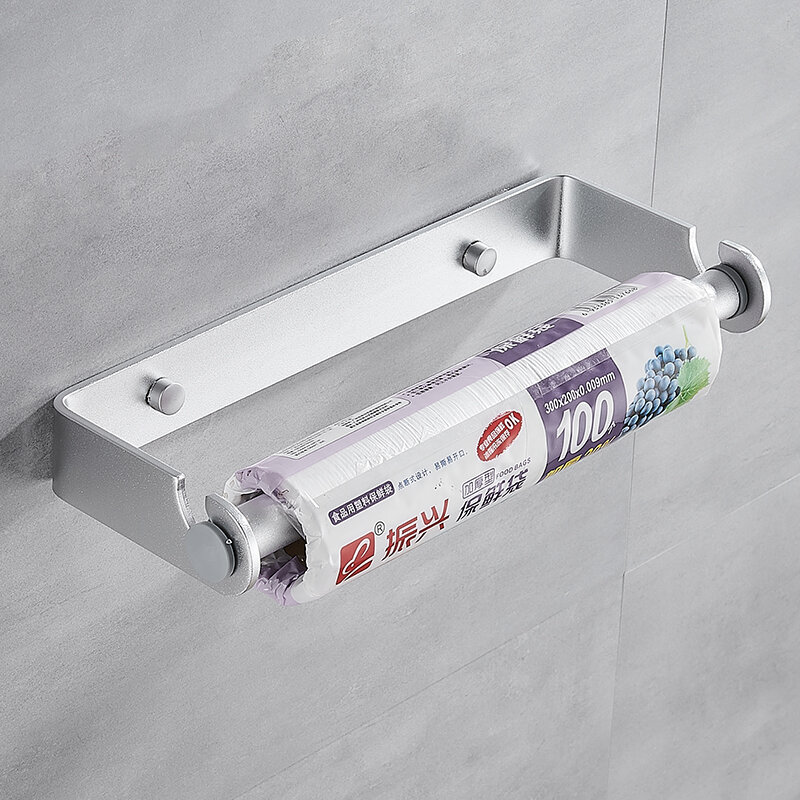 Suporte de papel aderente para cozinha, enrolador de plástico, prateleira de parede, suporte de rolo para toalha banheiro, suporte para papel higiênico