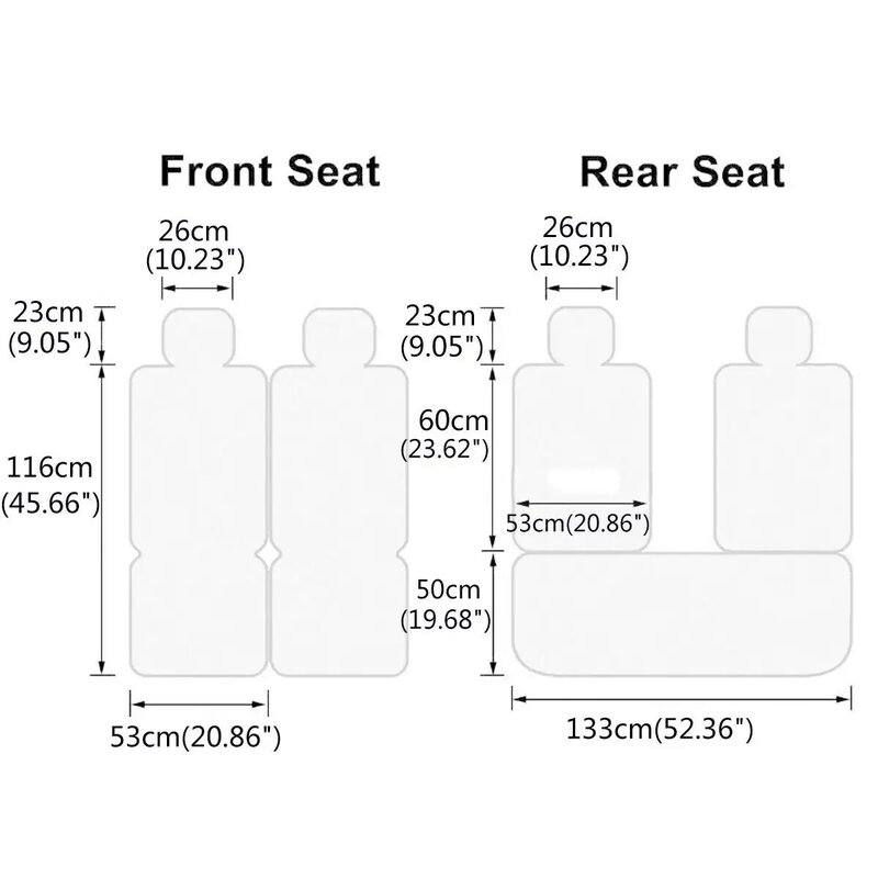 Универсальный Полный комплект для 5-местного автомобильного сиденья, подголовник, подголовник, подушка, подлокотник, чехол 5D для внедорожника