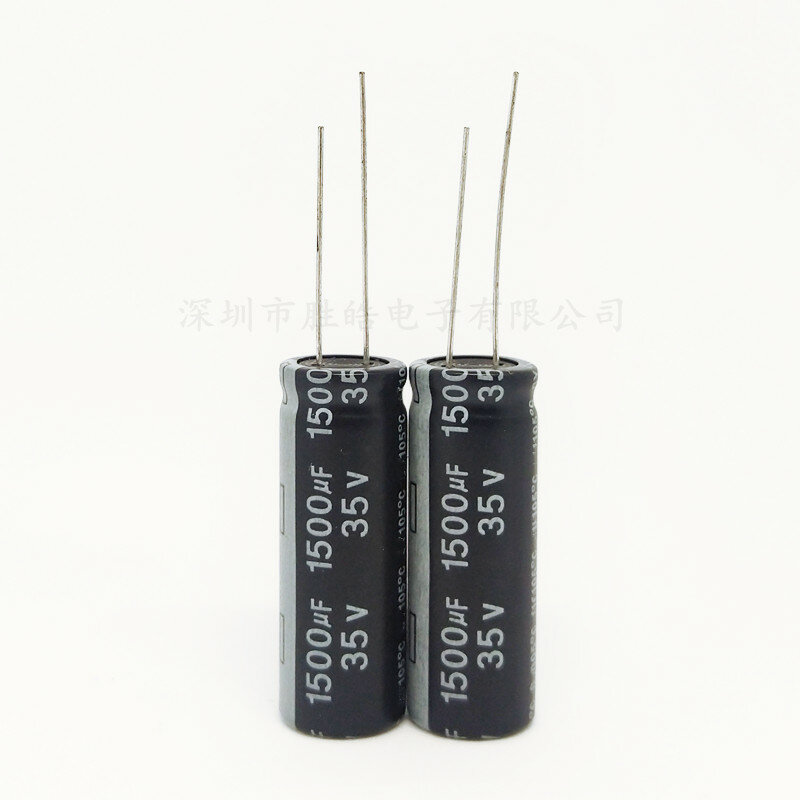 Condensadores electrolíticos de aluminio de alta calidad, 1500 uf35v, 13x25mm, DIP 35V, 1500UF, tamaño: 13x25(MM)