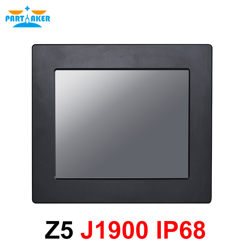 IP68 Full Waterproof 10.4 Inch Industrial Panel PC All in One Resistive Touch Screen Windows 7/10/Linux Intel Celeron J1900