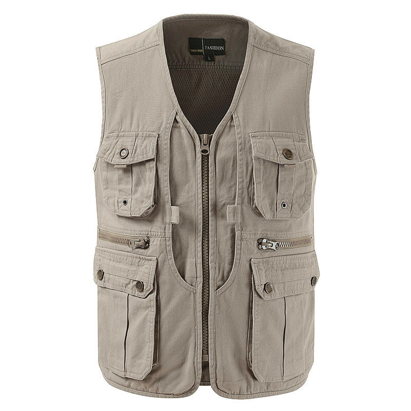2022 Fishing Jacket Quick-drying Mesh Vestt Multi-Pocket Mesh Vest Outdoor Vest Multi Pocket Summer Mesh Vest