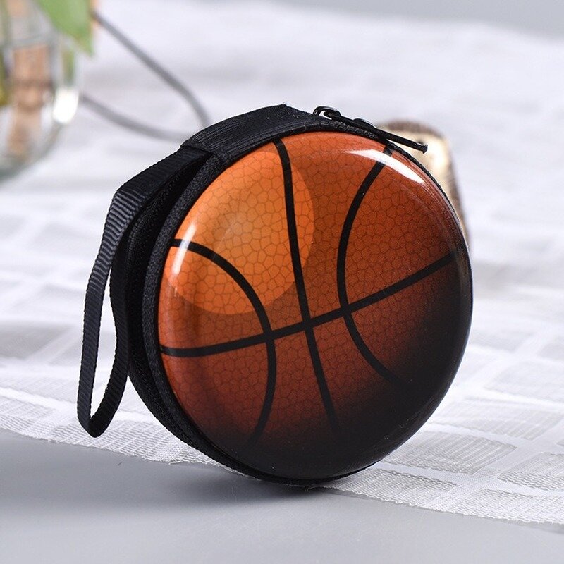 1 قطعة الكرتون Crative كرة السلة كرة الطائرة تغيير الادخار اللعب المحمولة صندوق مستدير للأطفال أفضل الهدايا
