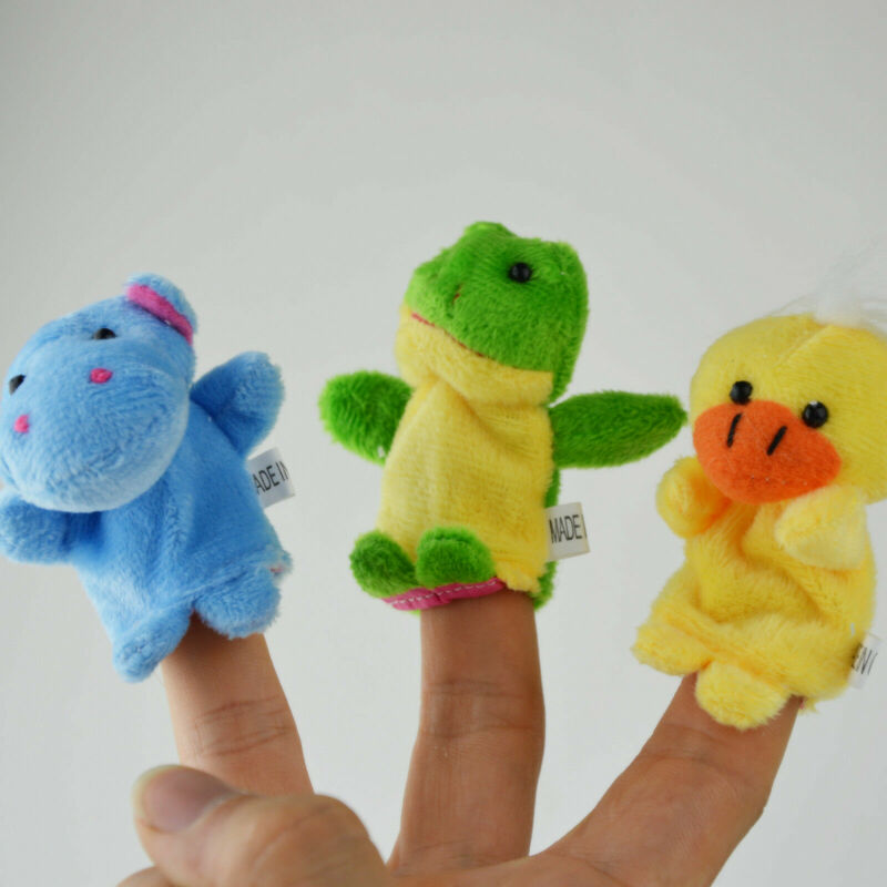 เด็กวัยหัดเดินทารกแรกเกิดของเล่น Finger Puppets ตุ๊กตาผ้าเด็กเพื่อการศึกษาสัตว์น่ารักเด็กทารกเด็กหญิงของเล่น10pcs