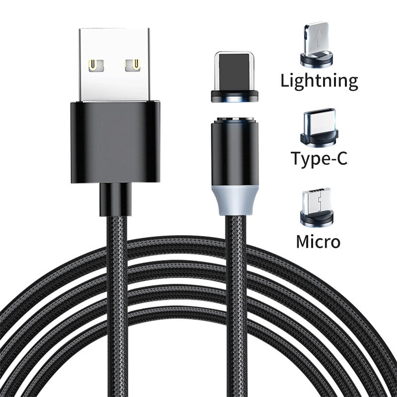 Universele Magnetische Kabel Plug Micro Usb Type C Usb C 8 Pin Plug Snel Opladen Magneet Charger Cord Stekkers