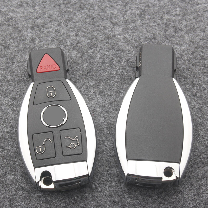 Carcasa de llave de coche remota inteligente, 2/3/4 botones, para Mercedes Benz BGA NEC C E R S CL GL SL CLK SLK, mando a distancia