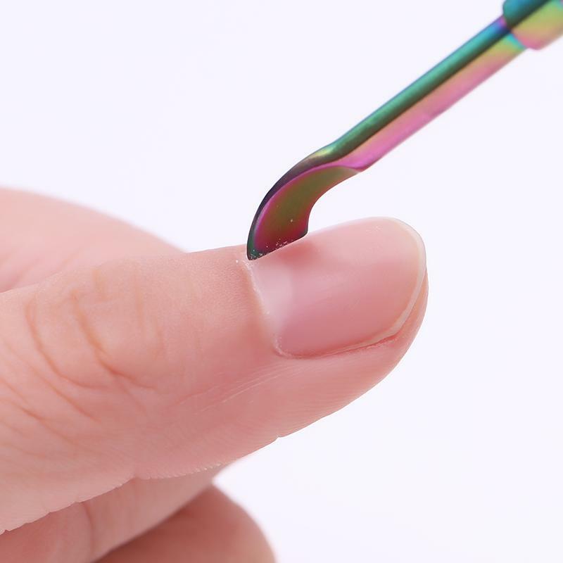 Stainless Steel Nail Cuticle Nipper Professional Doub-Sided Dead Skin Remover Pusher For Pedicure Manicure Nail Art Tool Trimmer