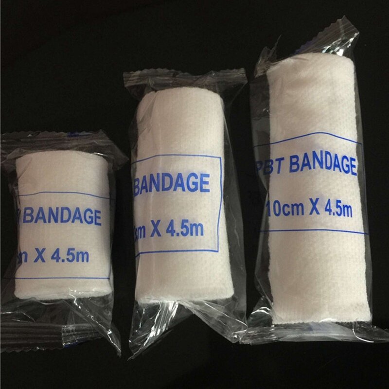 1 Roll Elastic Crepe Wound Dressing Bandages For Home Work Outdoor Sports Sprain Treatment Emergency Kits Accessories