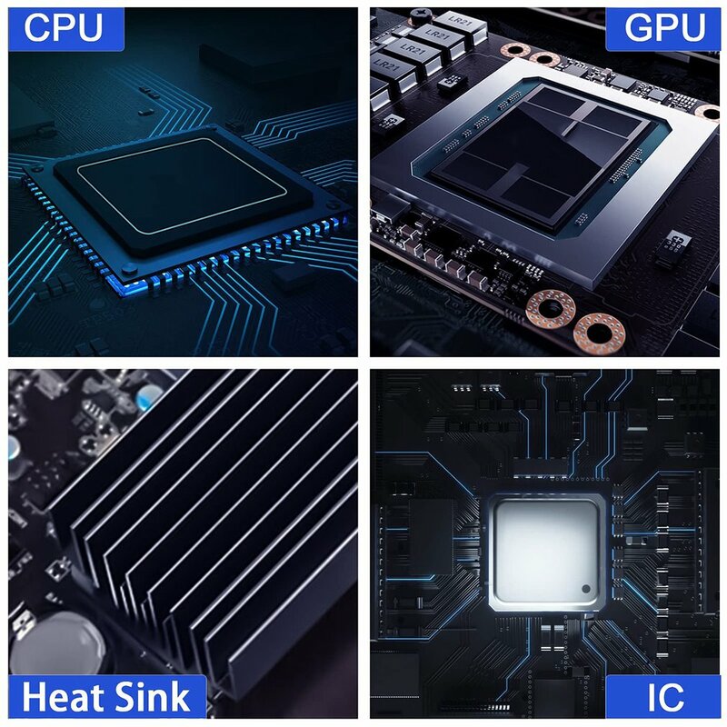 HT-SR760-TU05 Computer CPU Thermische Leitfähigen Fett Paste Silikon Gips Waschbecken Verbindung für CPU Kühler Kühlung HeatsinkPlaster