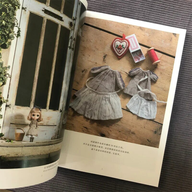 Novo chinês HANON-DOLL livro de costura blythe roupa padrões livro para adulto