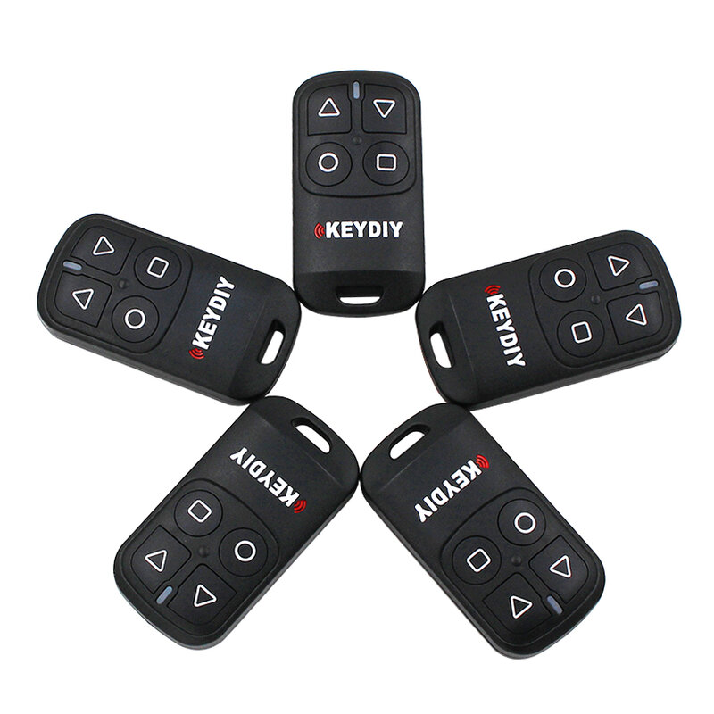 KEYDIY-llave remota KD para puerta de garaje, 4 botones, para KD900 URG200 KD-X2/ MINI KD200, herramientas generadoras, lote de 1/5 unidades