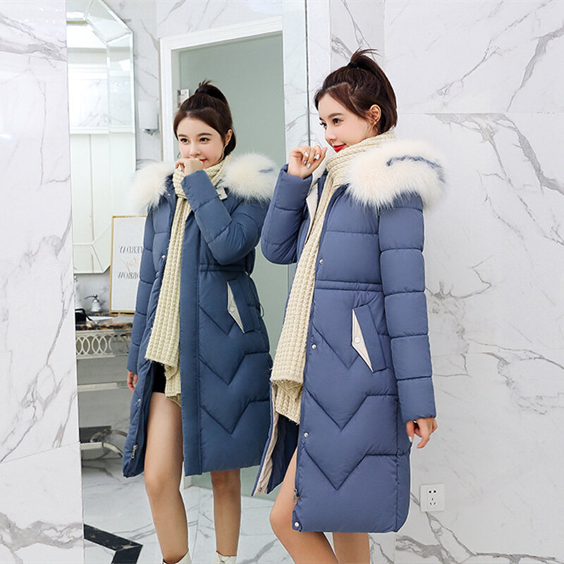 X-Long-신상품 패션 슬림 여성 겨울 자켓, 코튼 패딩 따뜻한 두꺼운 코트 롱 코트 파카 여성 자켓 2019
