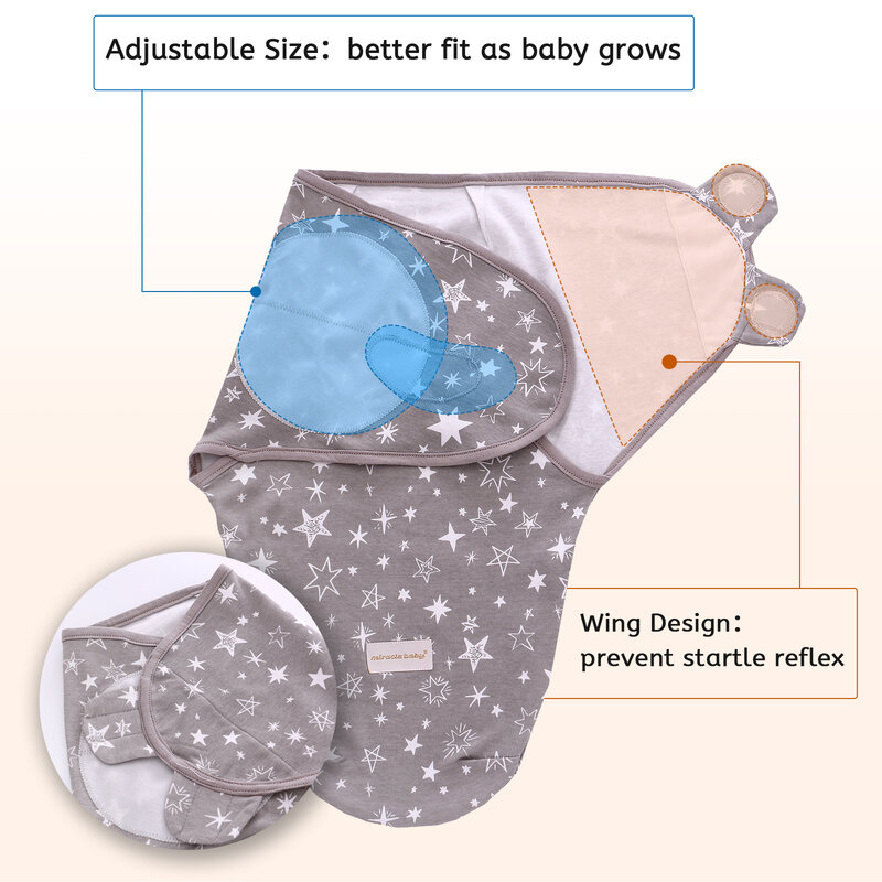 Selimut Bedung Bayi Kantung Bedung Katun Pembungkus Kepompong Bayi Baru Lahir Kantung Tidur Amplop Bayi