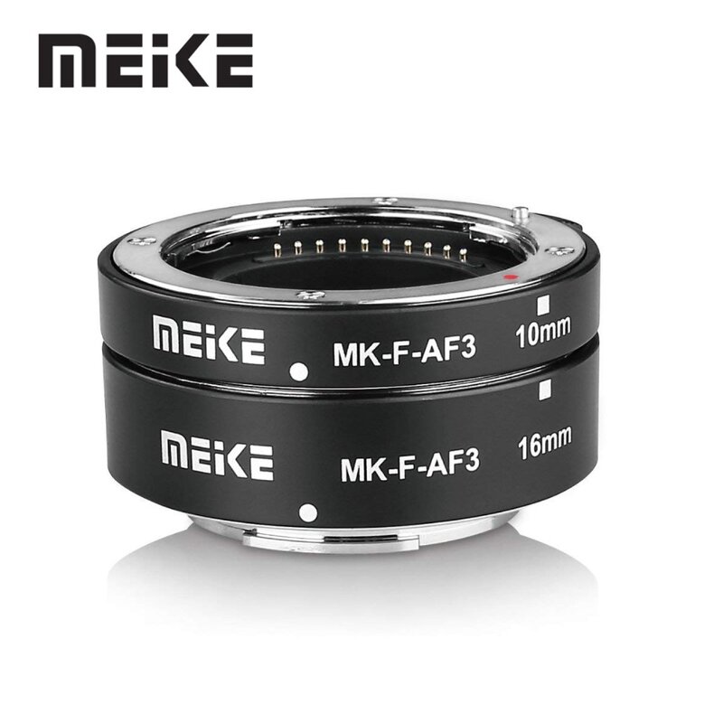 Meike anillo de tubo de extensión Macro de enfoque automático de Metal para Sony e-mount/Fuji x-mount/para M4/3 Mount XT3 XT30 XT4 A7 A7III A6000