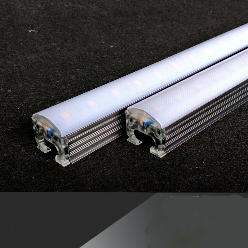 Luces LED de línea impermeable para exteriores, 1m, 0,5 m, DMX512 RGB, blanco cálido/blanco, DC24V, Control externo Digital monocromático DMX, 10 Uds.