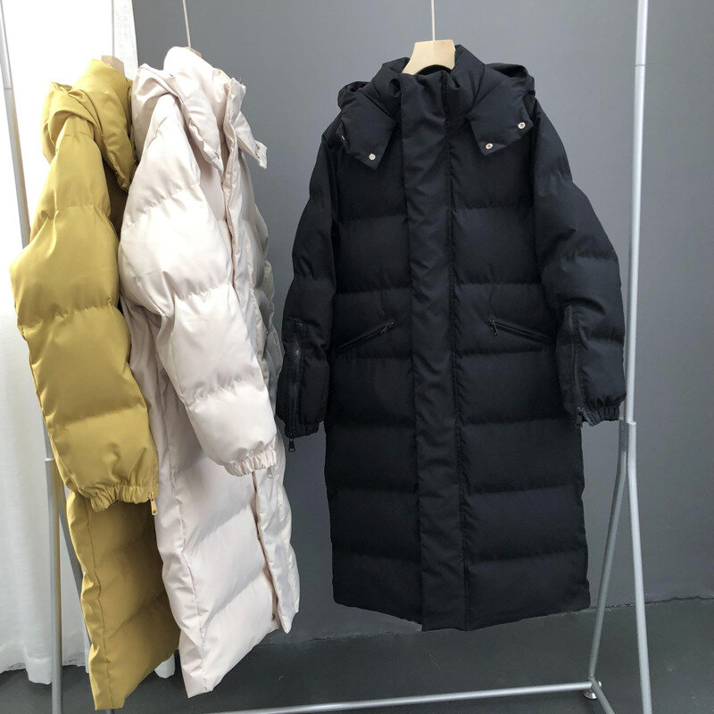 | 2023 autunno e inverno nuova giacca imbottita coreana imbottita ampia e spessa giacca imbottita Parker Super lunga