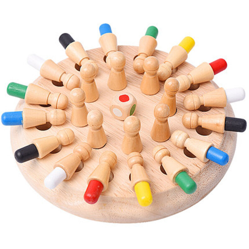 Memory Board bambini Memory Match in legno Stick scacchi divertimento gioco a colori puzzle colore cognitivo divertimento blocco gioco per feste giocattolo intellettuale