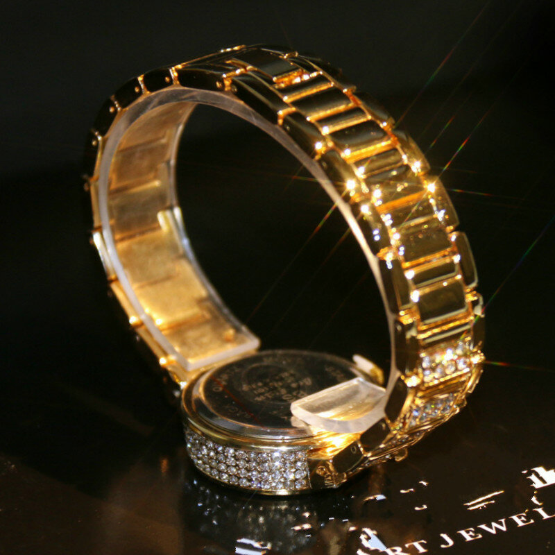 BS Luxury Women Watches Diamond Famous Brand Elegant Dress Quartz Watches Ladies Rhinestone Wristwatch Relogios Femininos