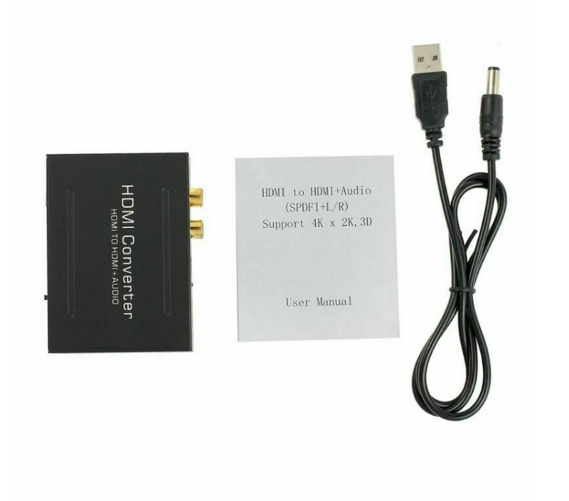 2 채널 5.1 서라운드 1080P HDMI-HDMI 광학 SPDIF RCA 아날로그 오디오 추출기 변환기 분배기 지원 L/R