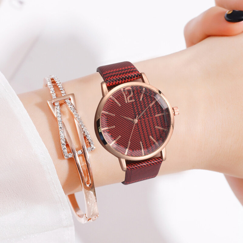 Senhoras relógios casual feminino relógio de pulso polígono espelho relógios feminino pulseira de couro quartzo moda linha design relogio feminino