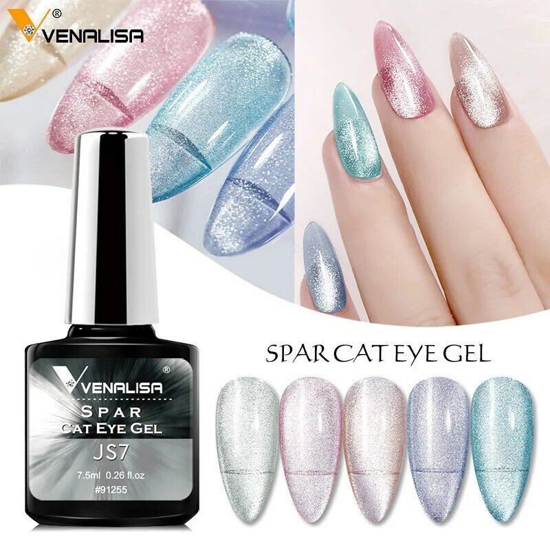 VENALISA Neon Color Gel Nail Lacquer Soak Off UV LED Jelly Color Spar Cat Eye Gel Magic Effect Long Lasting Nail Varnish Polish