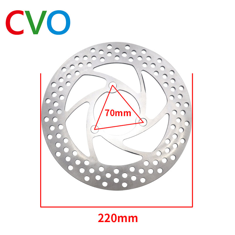 220mm Motorcycle Brake Disc Plate Electric Bike Modified Accessories 70mm Three Holes Fixed Disk Universal for Honda KTM Suzuki