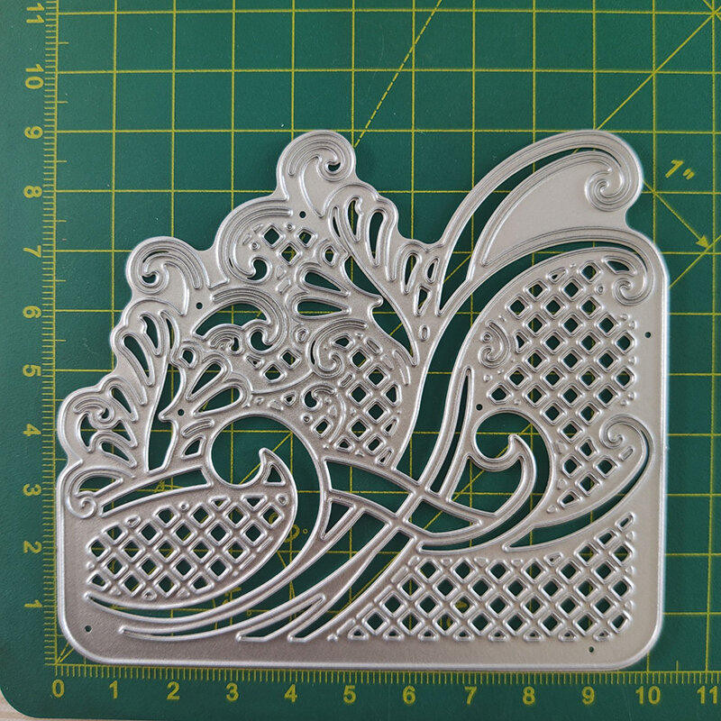 Troqueles de corte tarjeta de felicitación de encaje calado marcos de acero de Metal DIY álbum de recortes de fotos tarjetas de papel en relieve