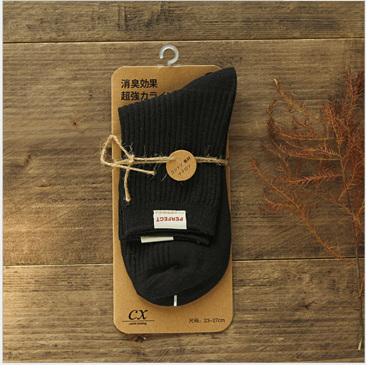 Calcetines para parejas de otoño e invierno en 10 pares de calcetines de algodón puro absorbentes y transpirables para hombres y mujeres