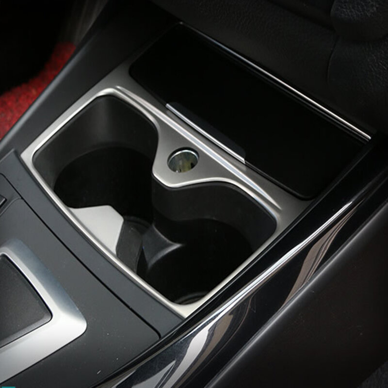 الكروم تصفيف السيارة الداخلية مركز التحكم كأس الماء غطاء حامل إطار الكسوة الدائري لسيارات BMW 1 سلسلة F20 F21 F22 F23 اكسسوارات