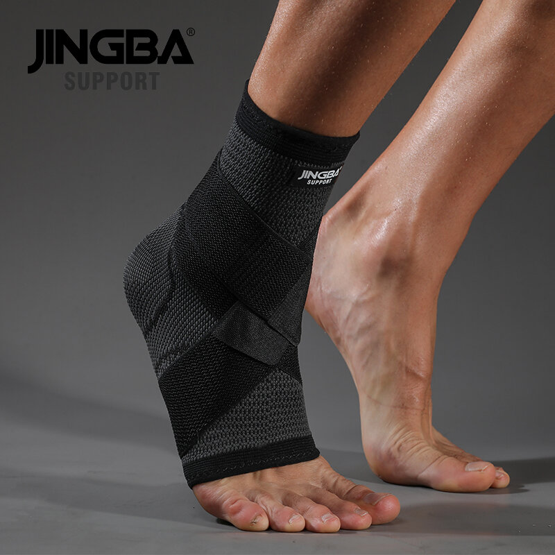 JINGBA – SUPPORT de cheville en Nylon 3D, 1 pièce, Bandage protecteur de cheville, pour Football, basket-ball, tobillera deportiva