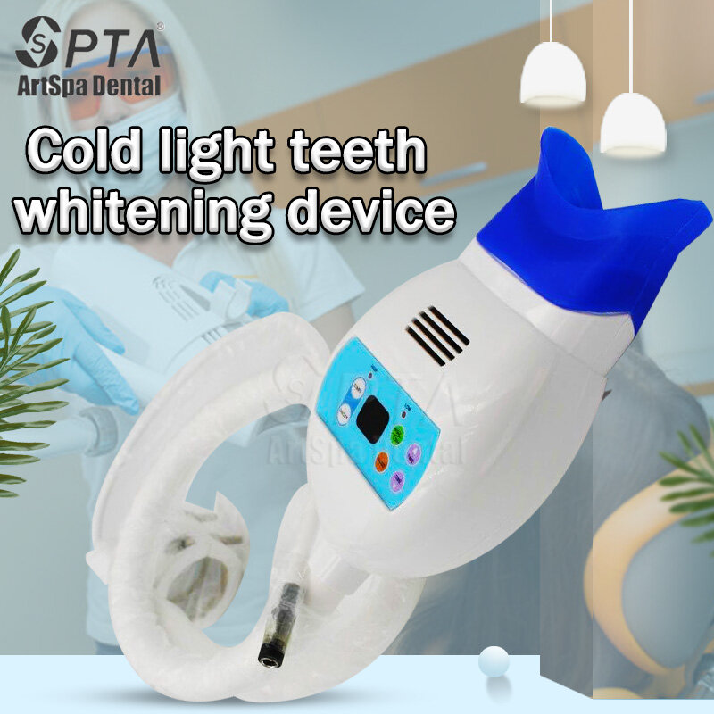 ทันตแพทย์ฟัน Whitning เครื่องเย็นไฟฟันสีขาว Unit ทันตกรรมหน่วยเก้าอี้สีฟ้า Dentista Equipamento ทันตกรรมวัสดุ