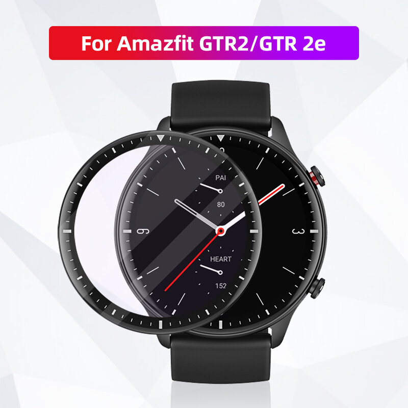 Amazfit GTR 2 GTR 2e GTR2 GTR2e 스마트 워치 스크린 보호 케이스 용 부드러운 섬유 유리 보호 필름 커버