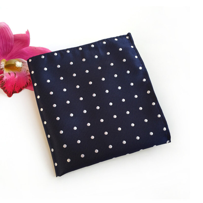 Mannen Fashion Business Zakdoek Vierkante 2020 Hot Sectie Polyester Materiaal Mode Dot Wavelet Punt Jurk Pocket Handdoek