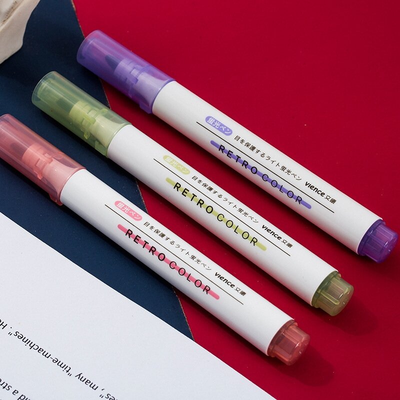 6 pçs/set criativo fluorescente caneta lápis highlighter doces cor desenho graffiti marcador arte canetas para a escola material de escritório
