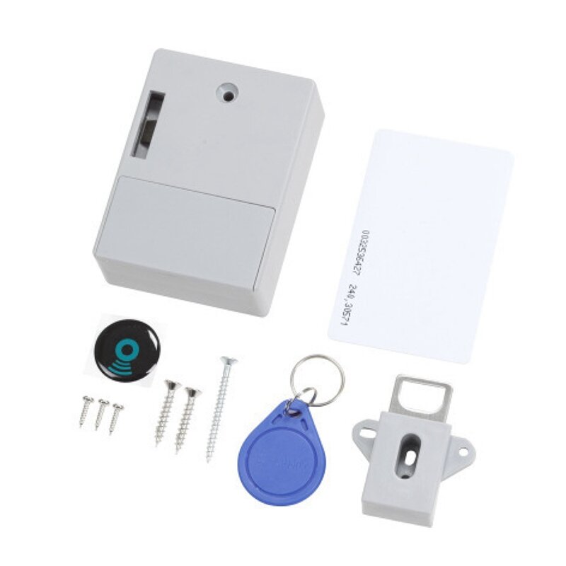 Cerradura electrónica Invisible Digital para armario, cerradura inteligente con Sensor de tarjeta IC, RFID, para cajón, inducción, alimentada por batería