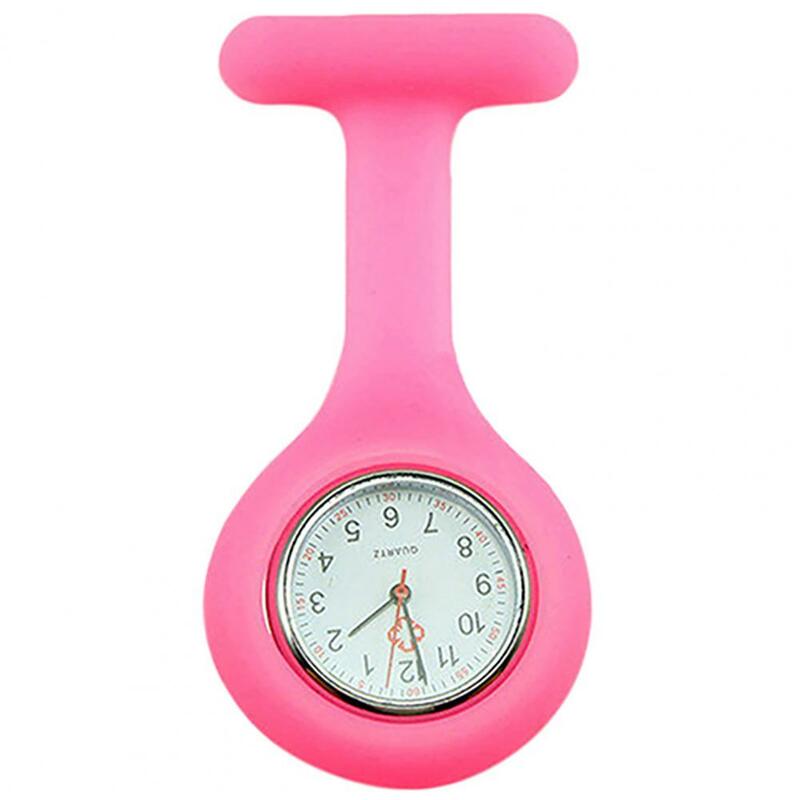 Fashion Fob Watch Clip on Silicone Nurse Watch Medical Pocket Watch Pin Pocket Watch Hanging Watch Brooch Decor Quartz Watches