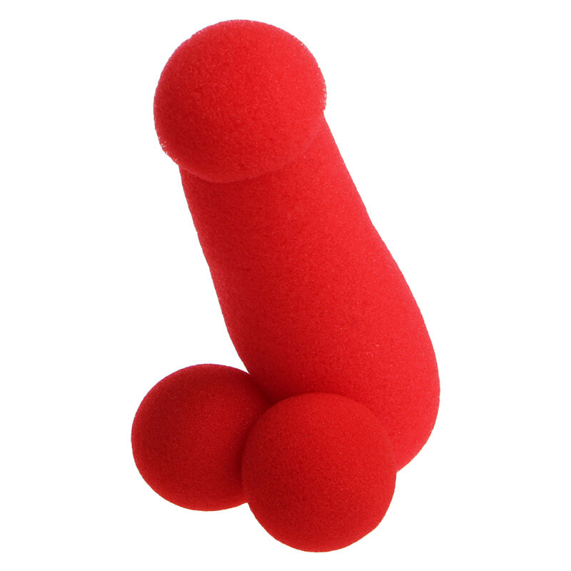 Mały gąbka brat 4 sztuk czerwony gąbki w kształcie piłek śmieszne etap Prop magiczne sztuczki zabawki