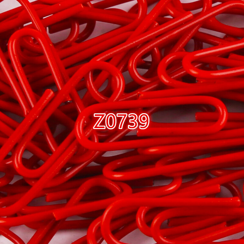 300個Z-LABELカラフルなペーパークリップ赤紙クリップの色紙クリップ卸売