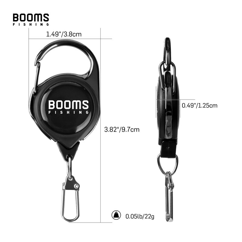Booms – rétracteur de pêche à la mouche RG1, outils d'extraction, porte-clé rétractable, porte-Badge, boîte à matériel, accessoires