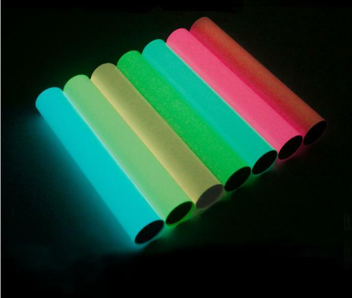 Película fluorescente de vinil com transferência de calor 50cm * 1m htp, faça você mesmo na fita de aviso de trânsito, saco de roupa, sapatos