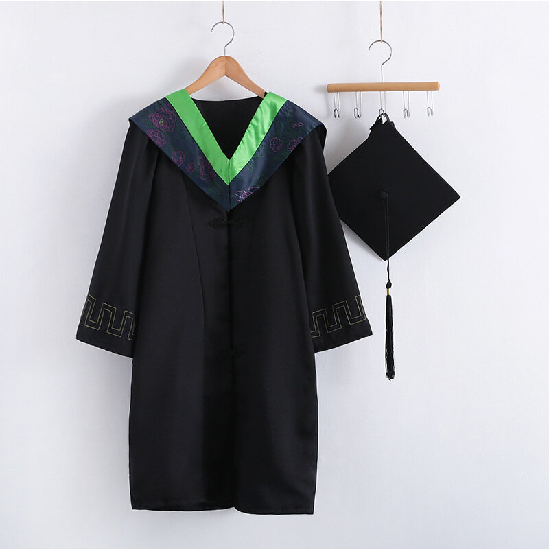 Disfraz de uniforme escolar para adulto, bata de graduación para estudiantes universitarios, gorra de Mortarboard, Jk, 2021