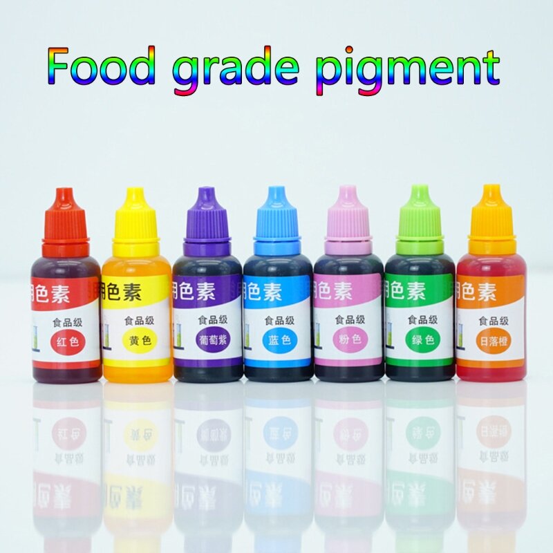 R58E 7 Colors 20ml Liquid Epoxy Resin Pigment DIY Handmade Scented Candle Coloring
