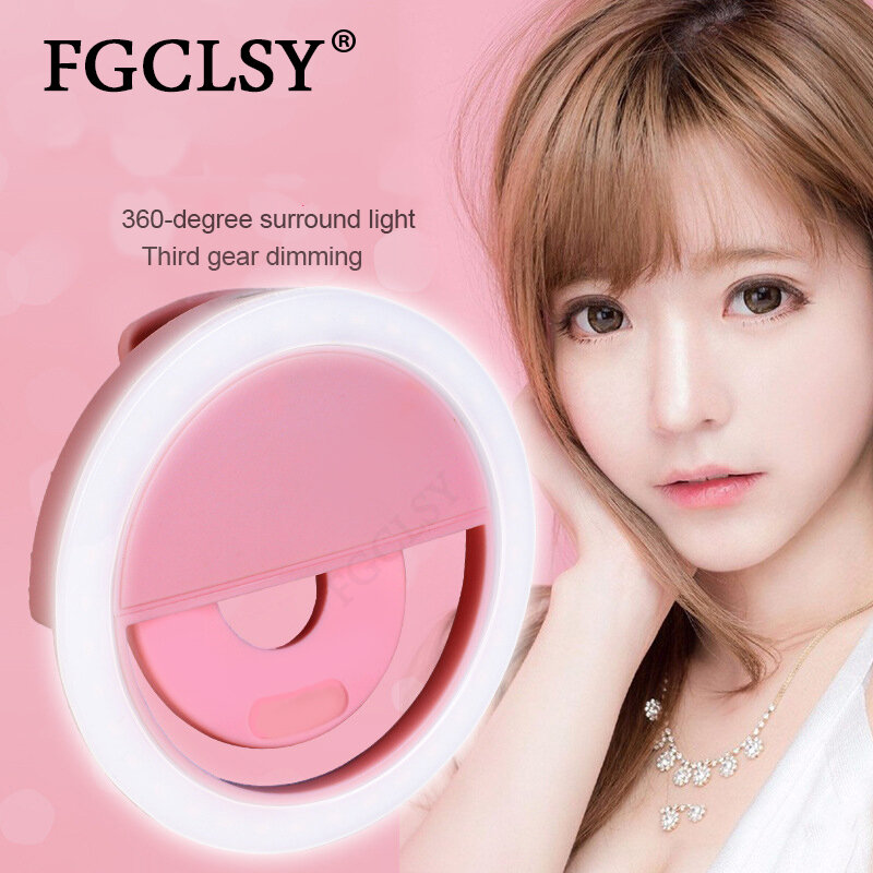 FGCLSY 36 LED Lamps Selfie Ring Light Phone Camera Selfie Lighting Night Darkness Photography Flash For All Smartphone