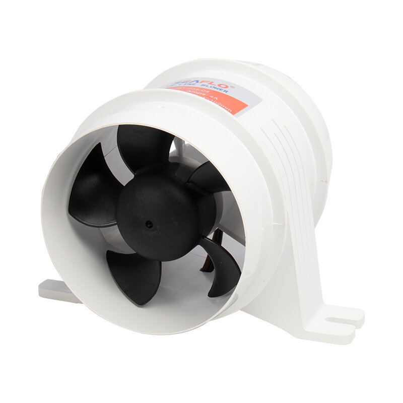 12v/24v 40a abs silencioso ventilador de ar resistente à água alto fluxo de ar em linha ventilador marinho do barco do porão motor do ventilador plástico